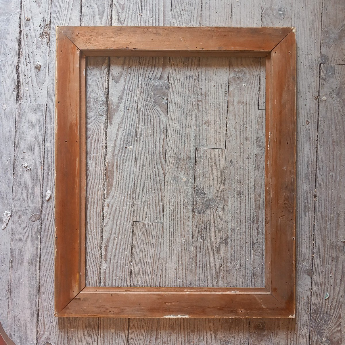 19th Frame In Golden Wood With Leaf-photo-3