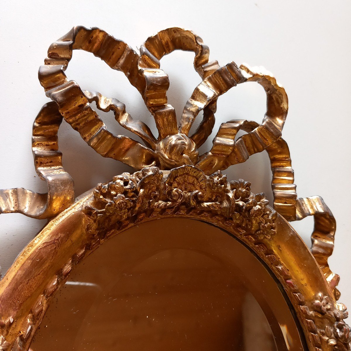 Pair Of Small Oval Mirrors-photo-2