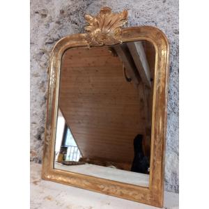 19th Mirror In Golden Wood