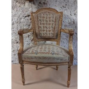 Fauteuil En Bois Doré