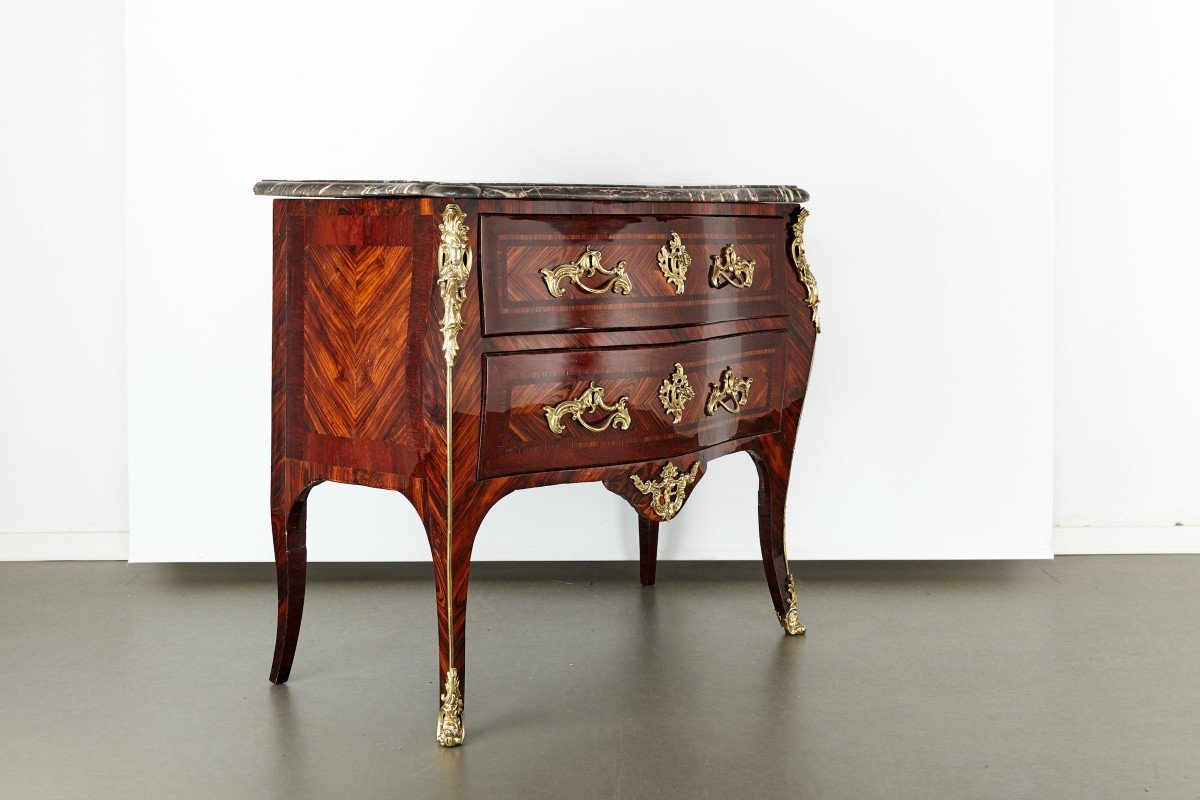 Commode Sauteuse Louis XV 18eme Siècle-photo-2