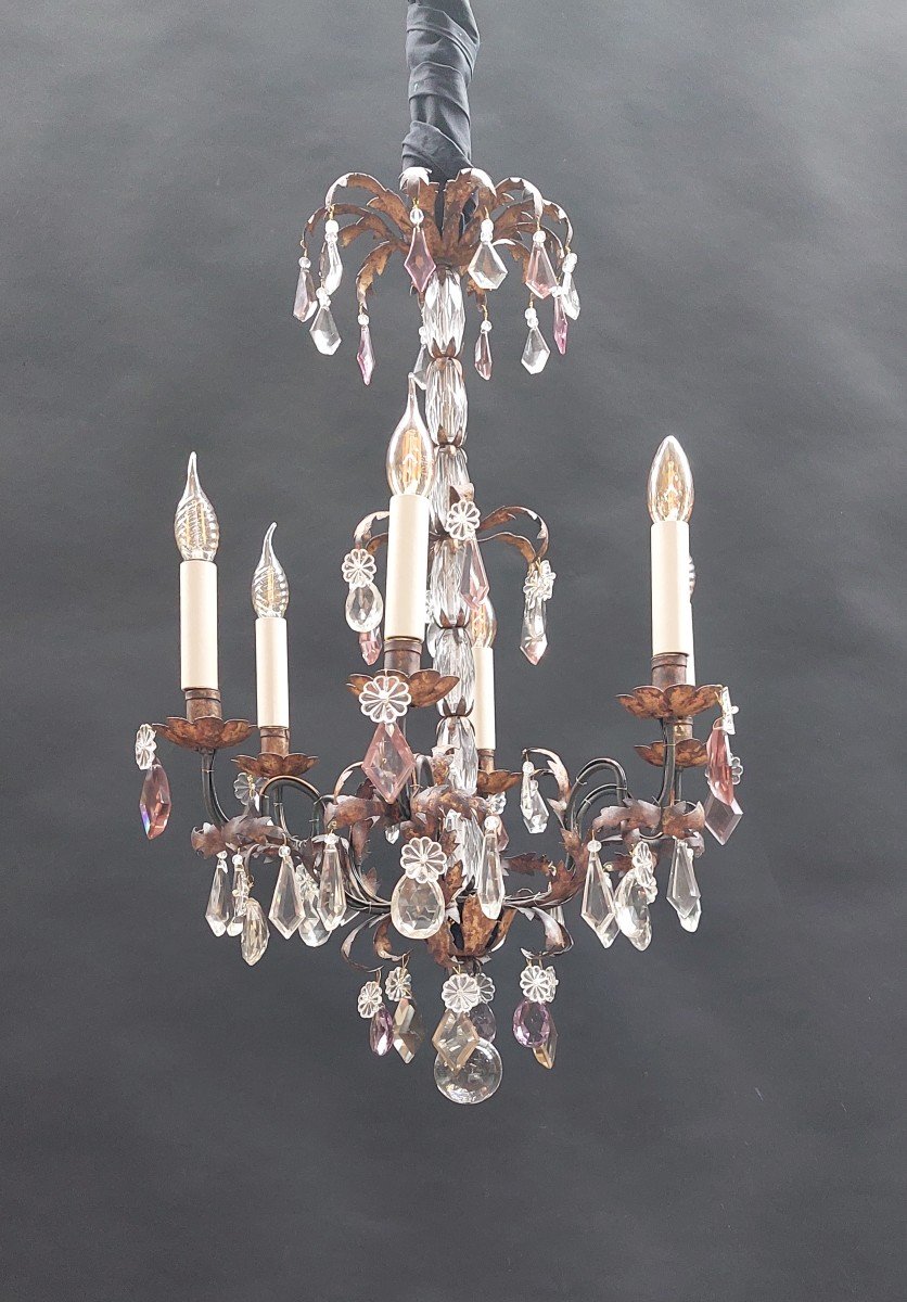 Baguès Chandelier, Early 20th Century-photo-2