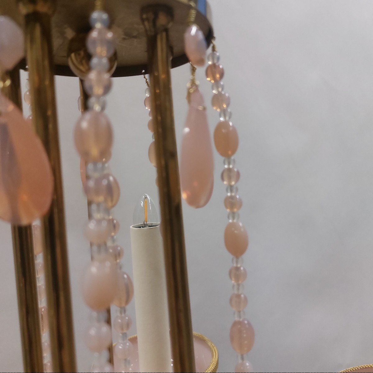 Pink Opaline Chandelier-photo-4