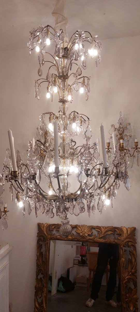 Stem Chandelier, Louis XVI Style 18th-photo-2