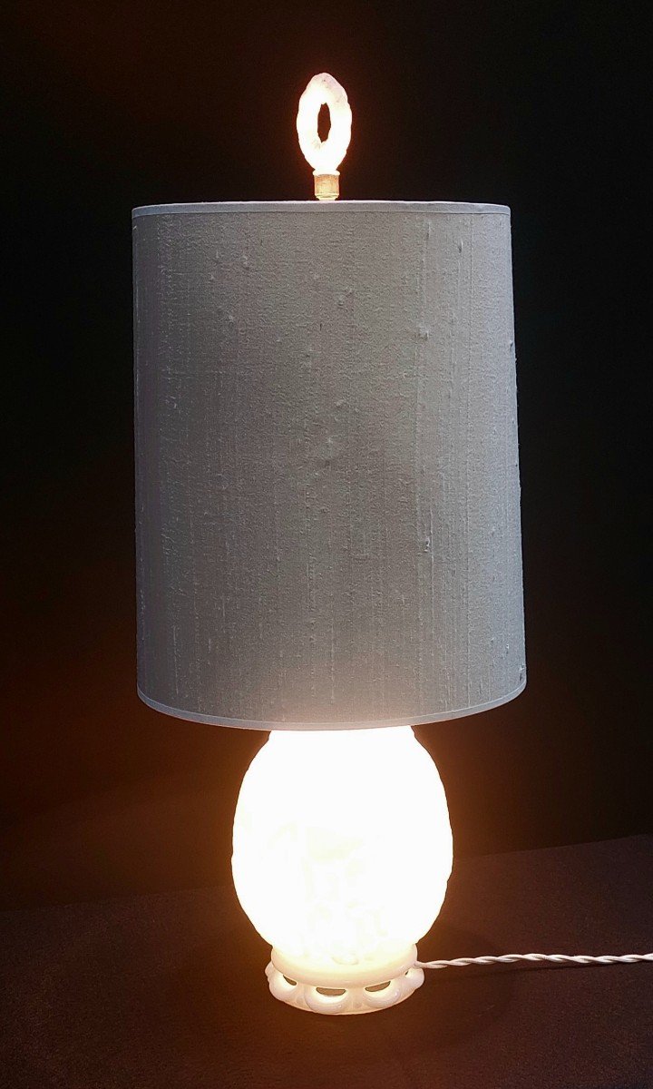 Floor Lamp Alacite, By Aladin Glass Usa 1938-photo-6