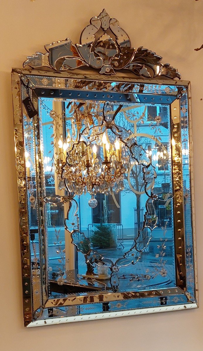 Murano Mirror, Circa 1920-photo-1