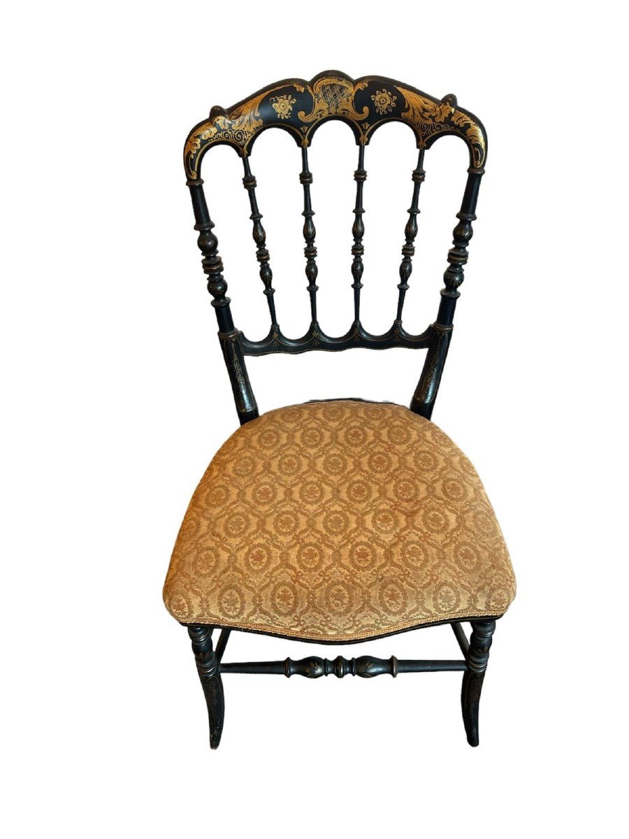 Serie De 4 Chaises Napoleon III-photo-4