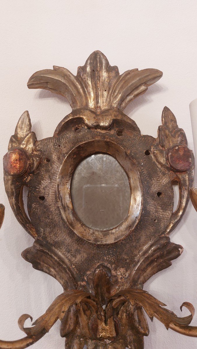 Italian Wall Lamp, In Wood-photo-4