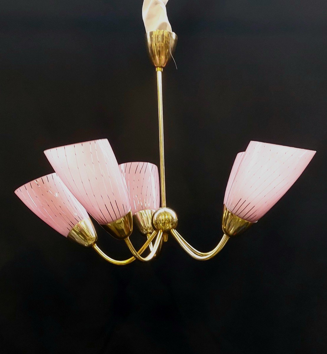 Vintage Chandelier 1950s-photo-2