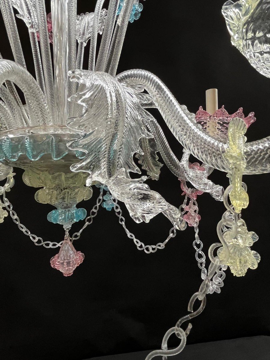 Murano Multicolor Chandelier,-photo-3