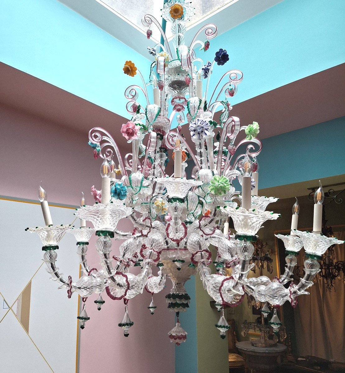 Grand Lustre Murano, -photo-4