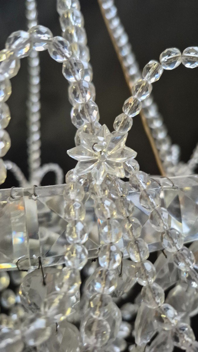 Crystal Chandelier, France, Circa 1900-photo-4