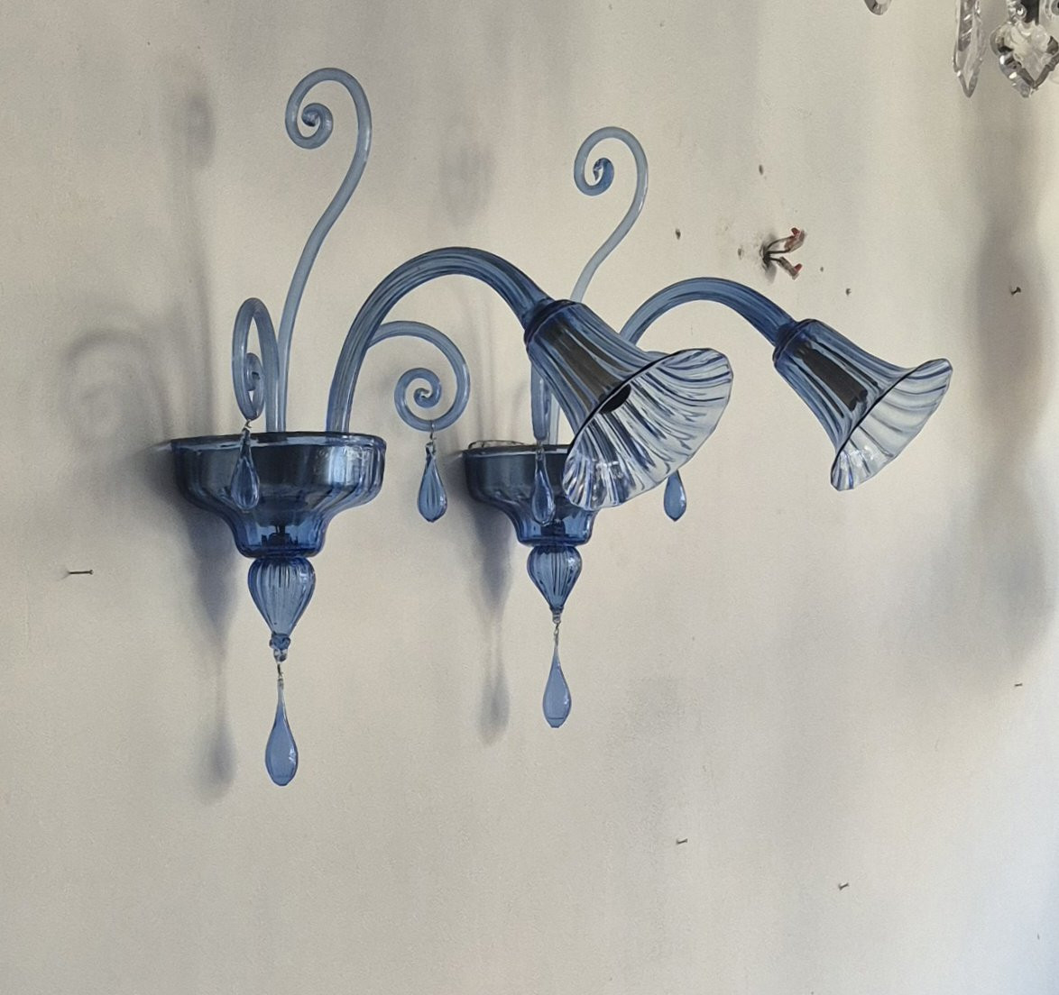 applique en verre bleu, Venini vers 1920-photo-6
