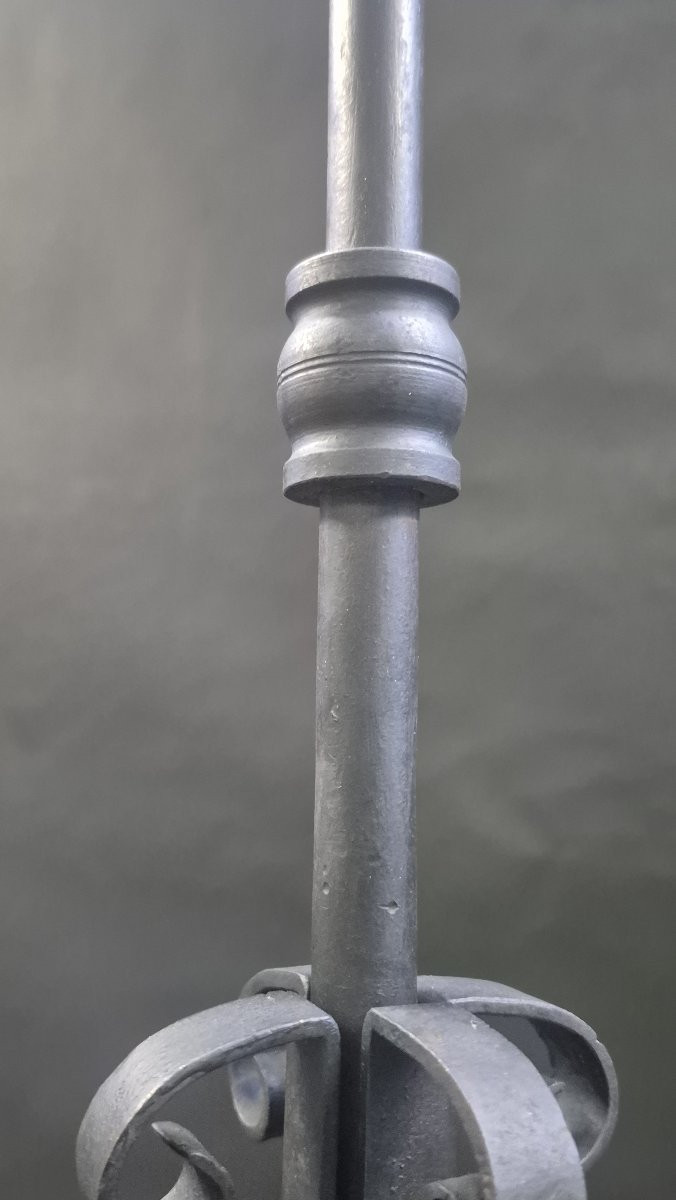 lustre en fer forgé art deco-photo-5