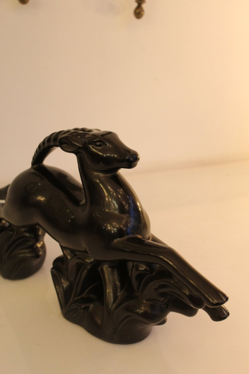 Statue en céramique, art deco , France, -photo-1