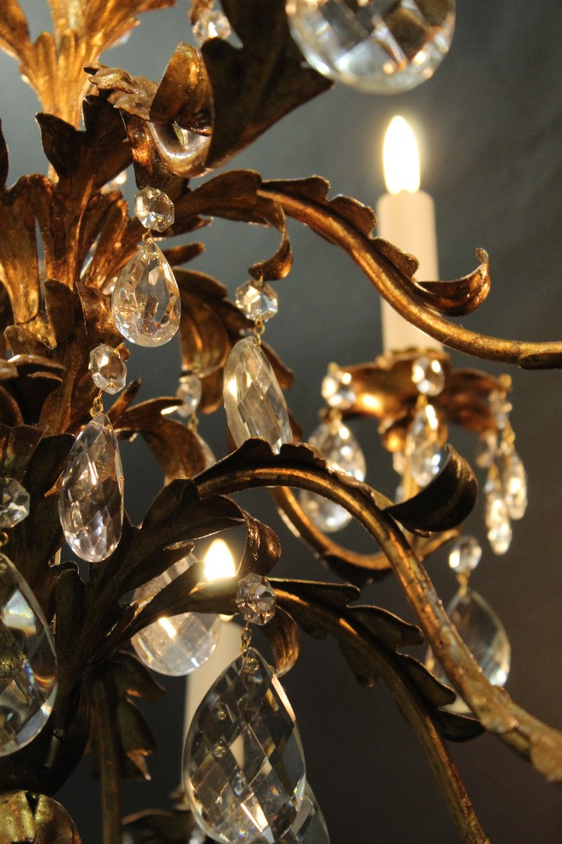 lustre en tôle, italie  ca1960-photo-4