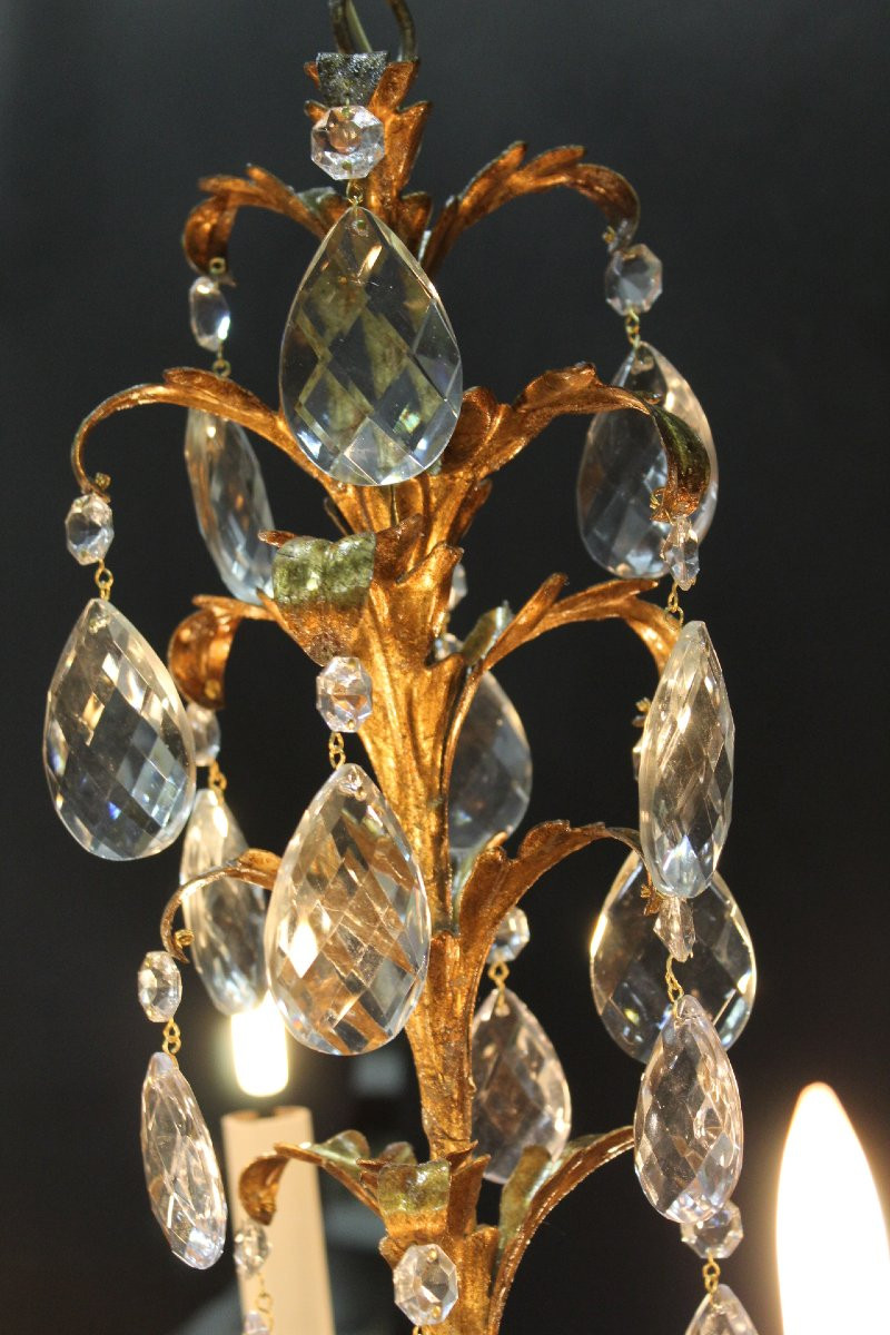 lustre en tôle, italie  ca1960-photo-2