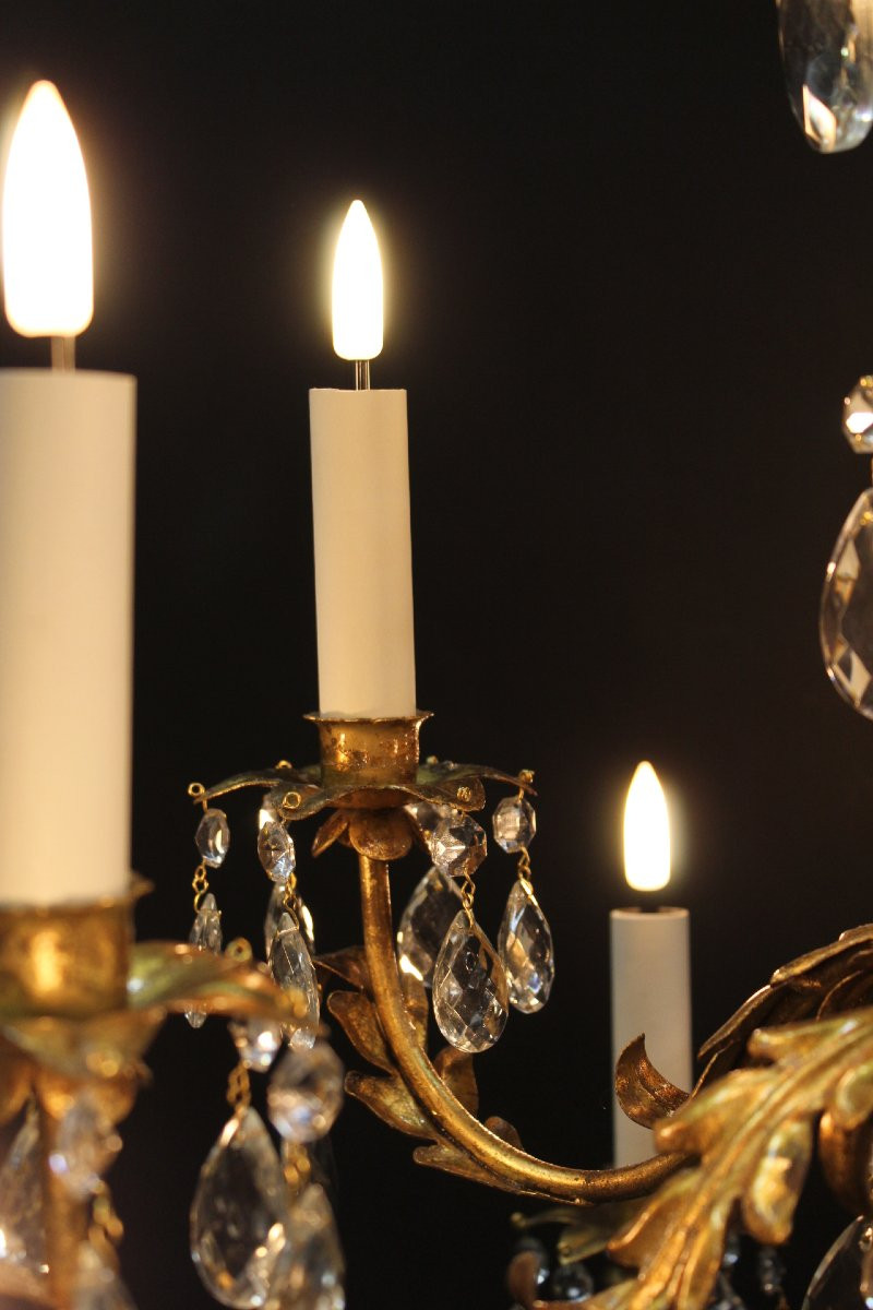 lustre en tôle, italie  ca1960-photo-6