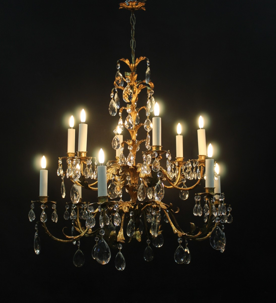 lustre en tôle, italie  ca1960