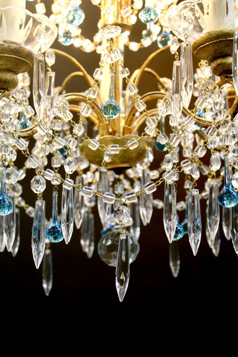 Italian Chandelier, Colorful Pendant-photo-2