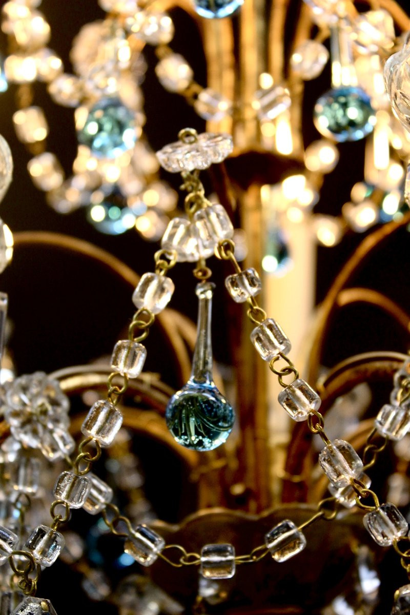 Italian Chandelier, Colorful Pendant-photo-3