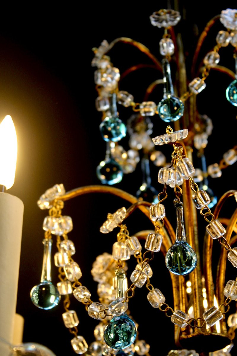 Italian Chandelier, Colorful Pendant-photo-4