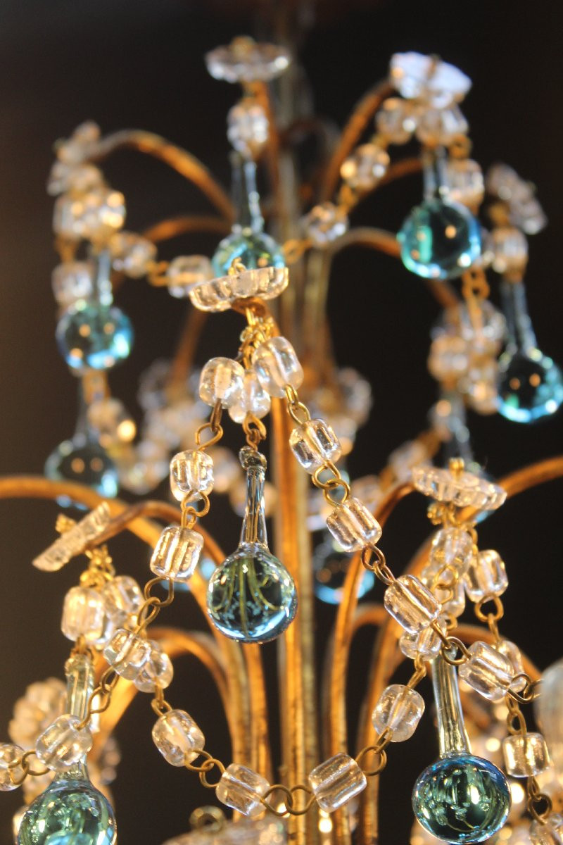 Italian Chandelier, Colorful Pendant-photo-3