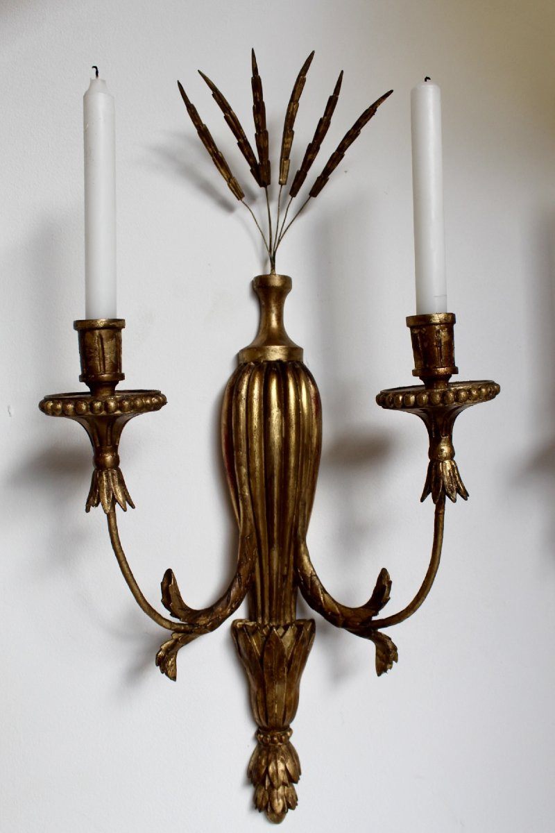 Pair d'applique , 18 eme , style LouisVXI-photo-4