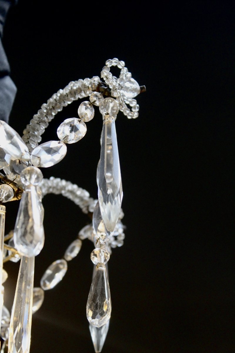 Beaded Chandelier, France, 19th Century, -photo-7