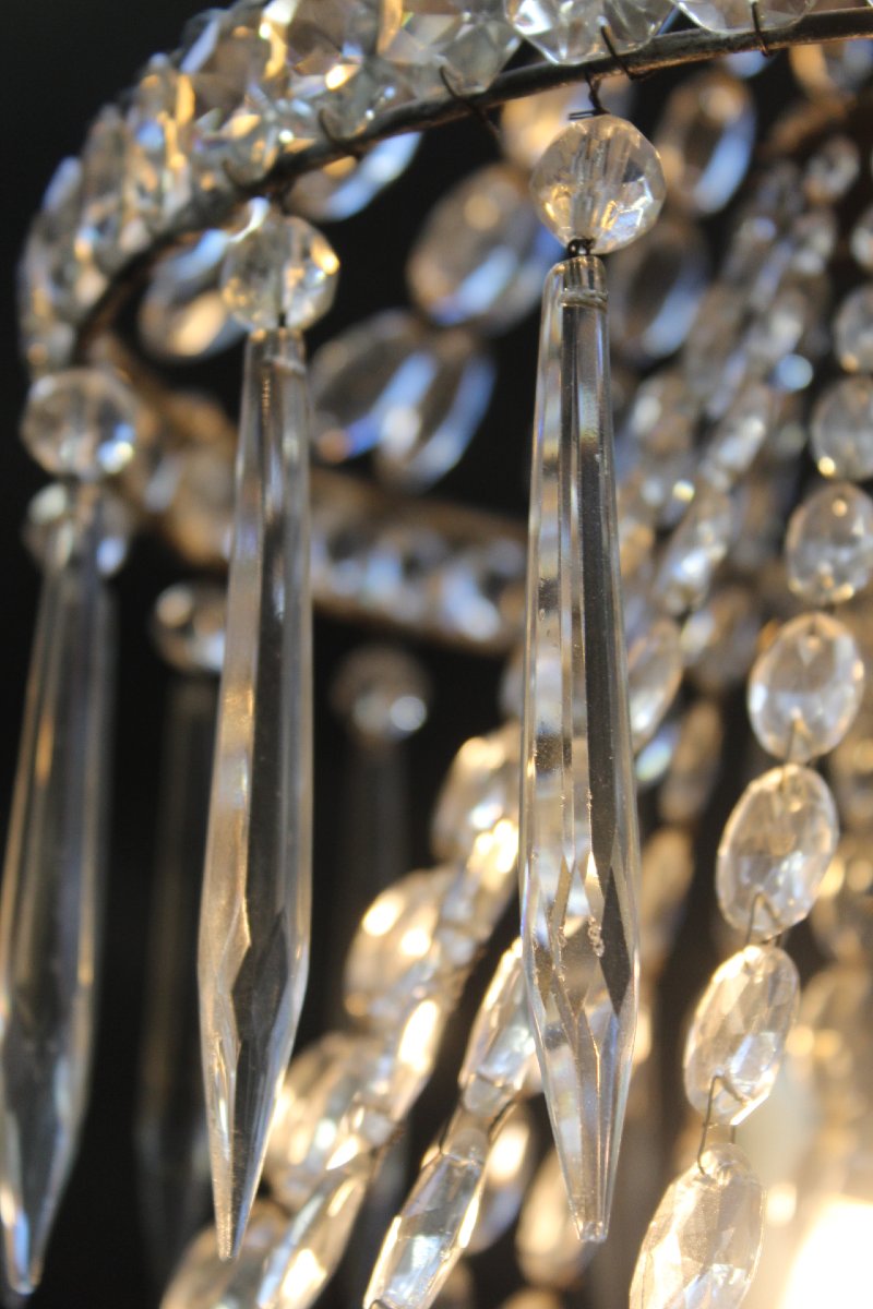 Beaded Chandelier, France, 19th Century, -photo-8
