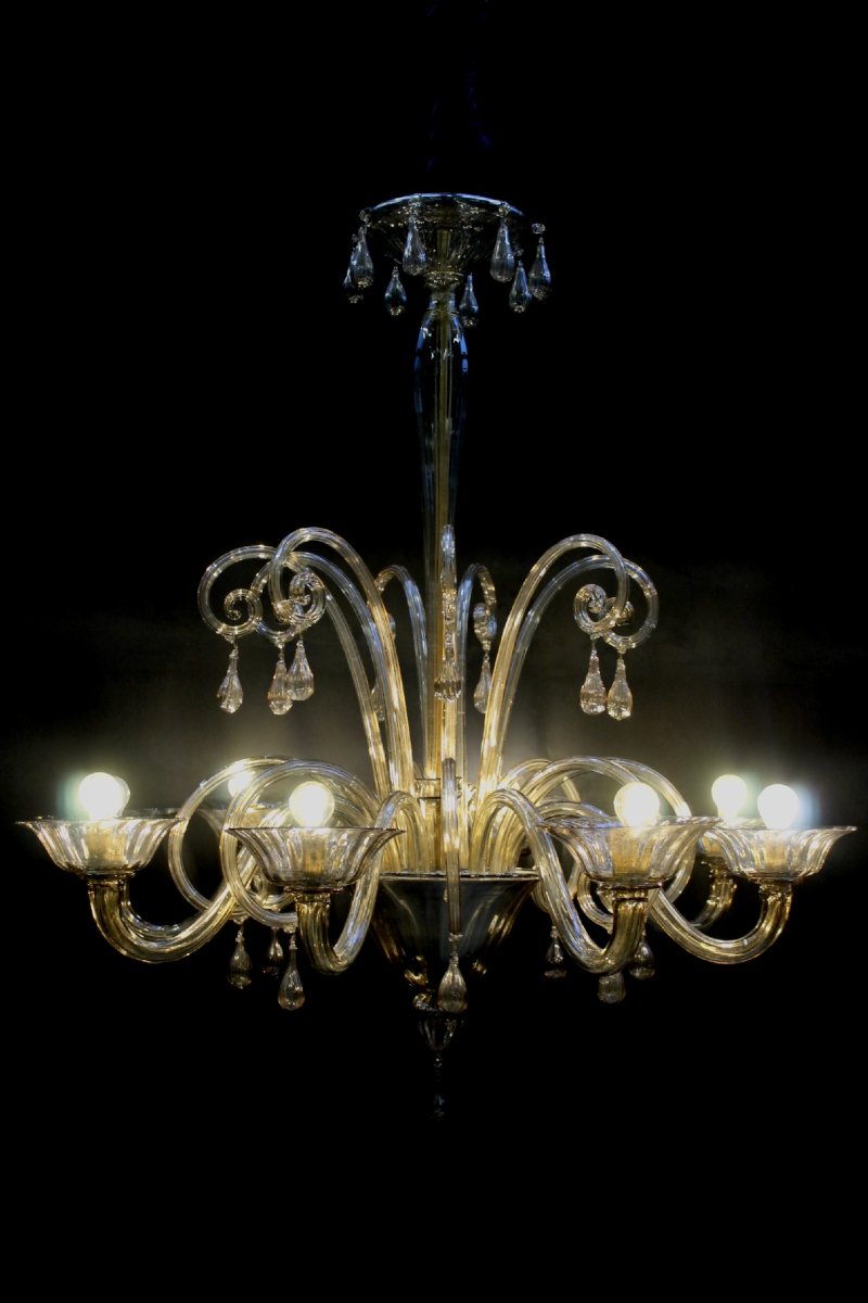 Lustre Murano, venini, vers 1920-photo-2