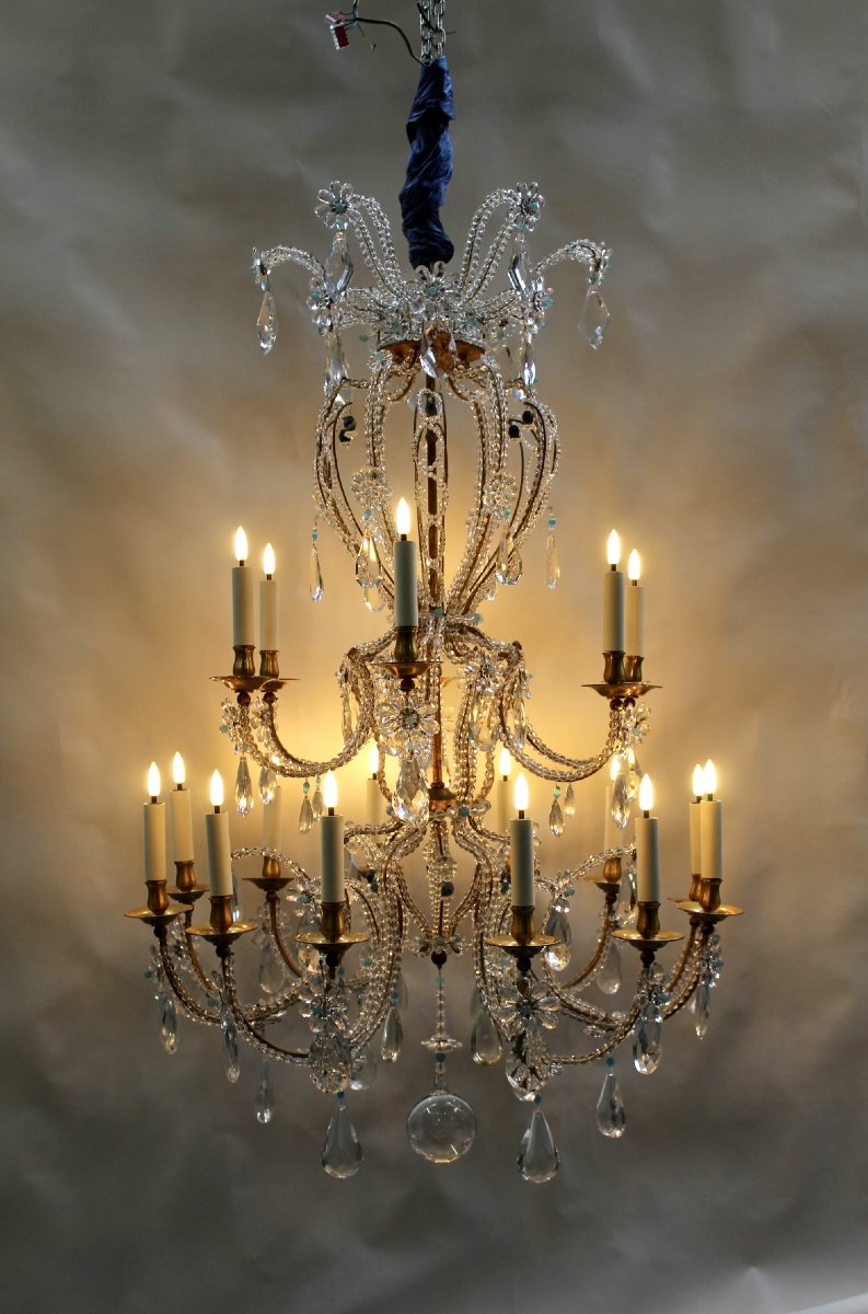 Italian Chandelier, Early 20th Century-photo-3