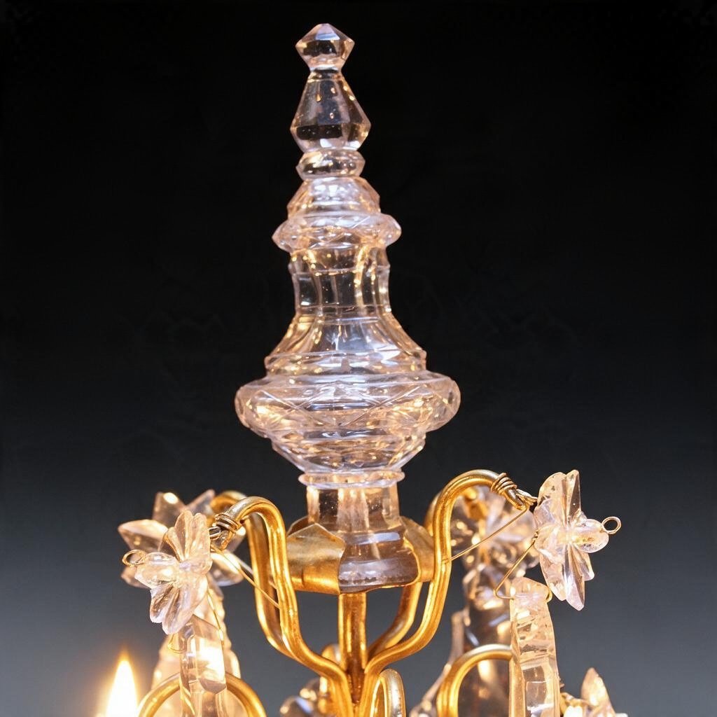 Chandelier, Louis XV, 18th Century-photo-4
