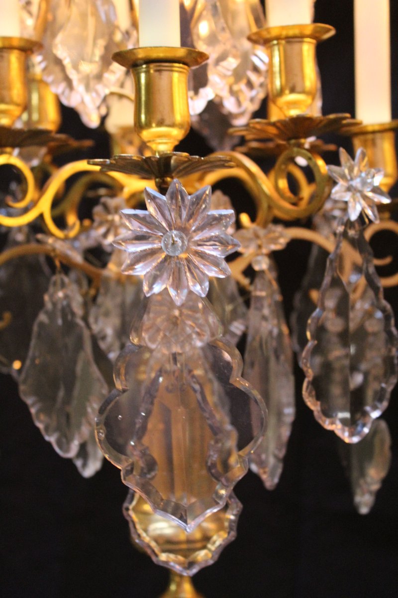 Chandelier, Louis XV, 18th Century-photo-3