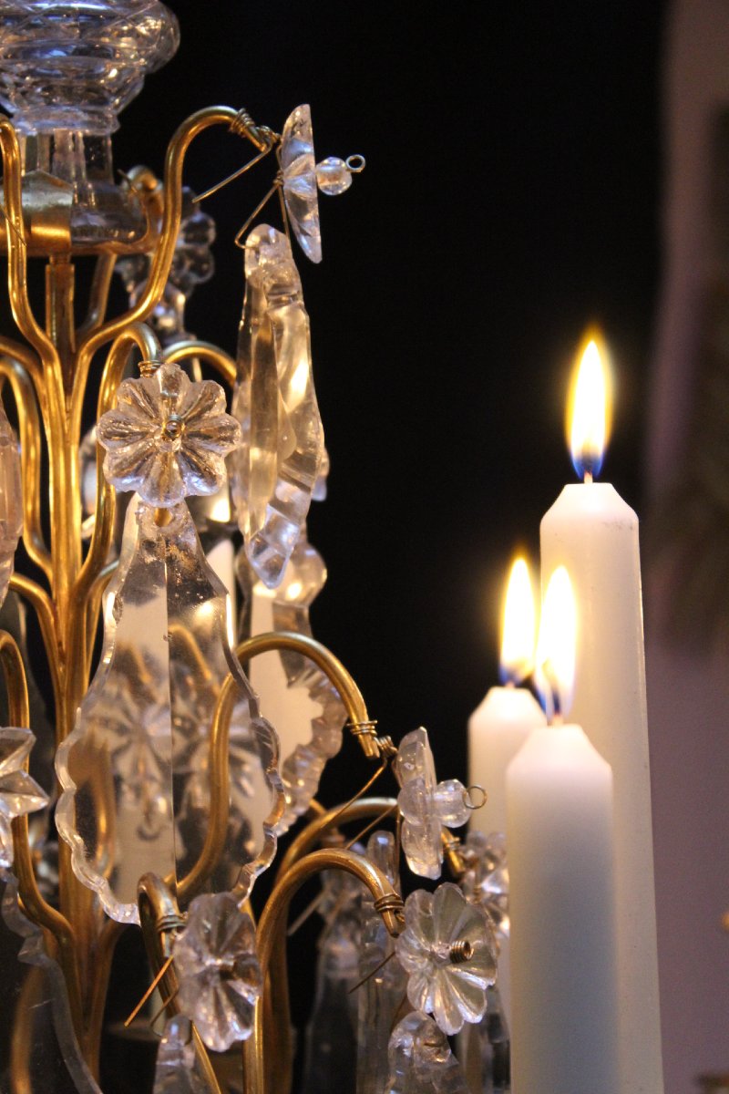 Chandelier, Louis XV, 18th Century-photo-5