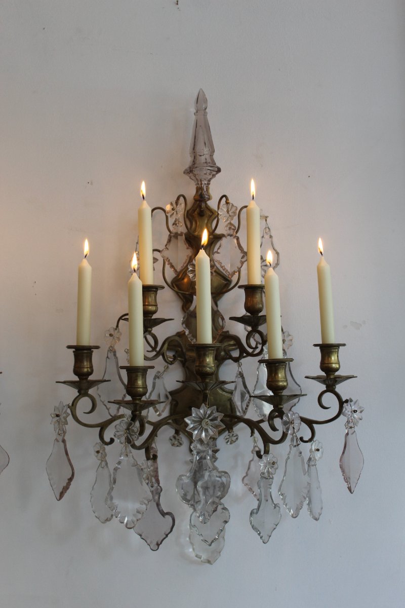 Impressive Louis XV-style Wall Lamp, Louis XV Style-photo-4