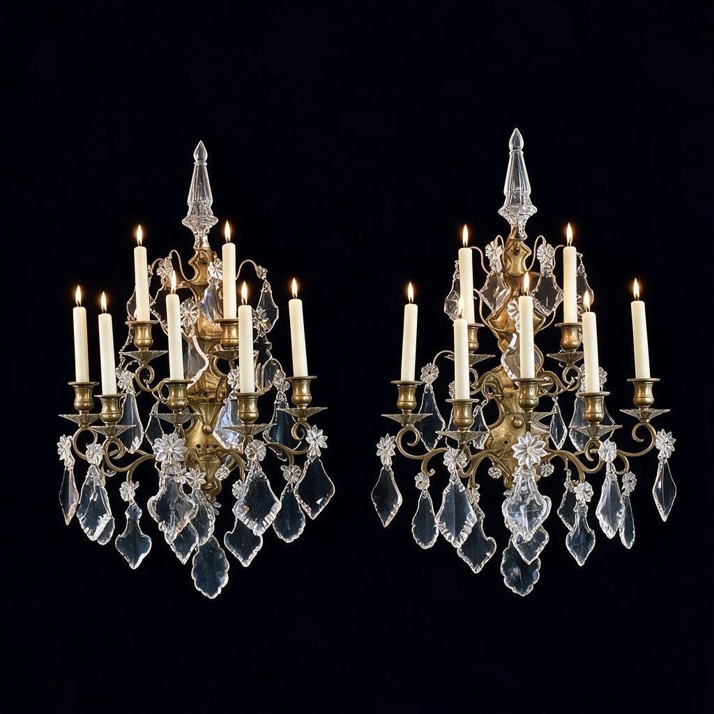Impressive Louis XV-style Wall Lamp, Louis XV Style