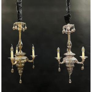 Murano Chandelier, By Martinuzzi By Venini, Circa 1926