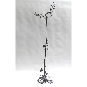 Wrought Iron Floral Sculpture