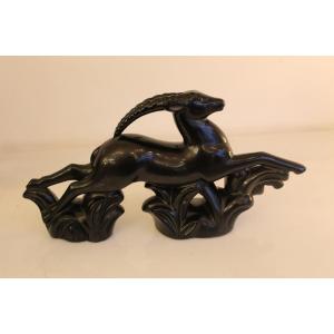 Statue en céramique, art deco , France, 