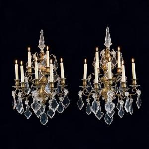 Impressionante applique de style Louis XV, style Louis XV