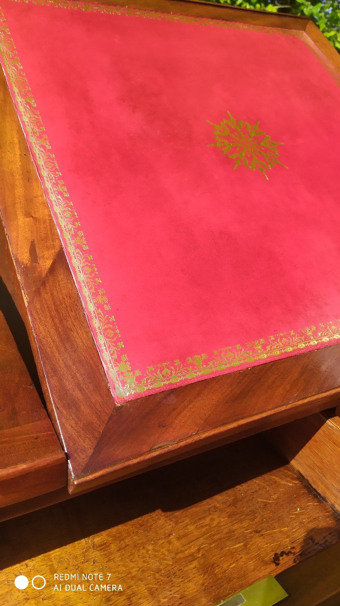18th Century Reading Table In Mahogany-photo-2