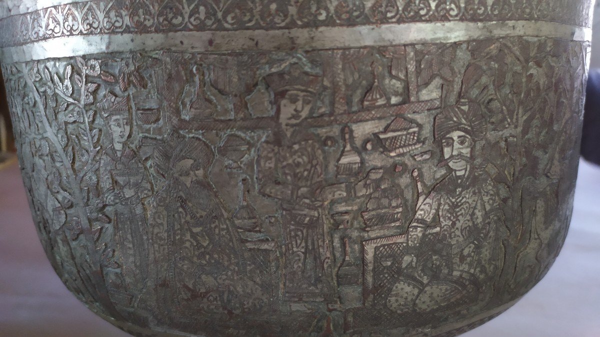 Vase Sur Piédouche, Bol Tâs Perse-photo-1