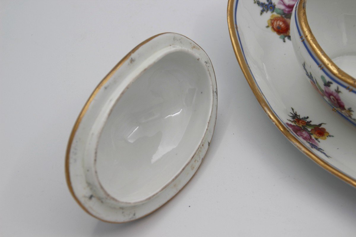 19th Century Sugar Bowl In Hard Porcelain-photo-3