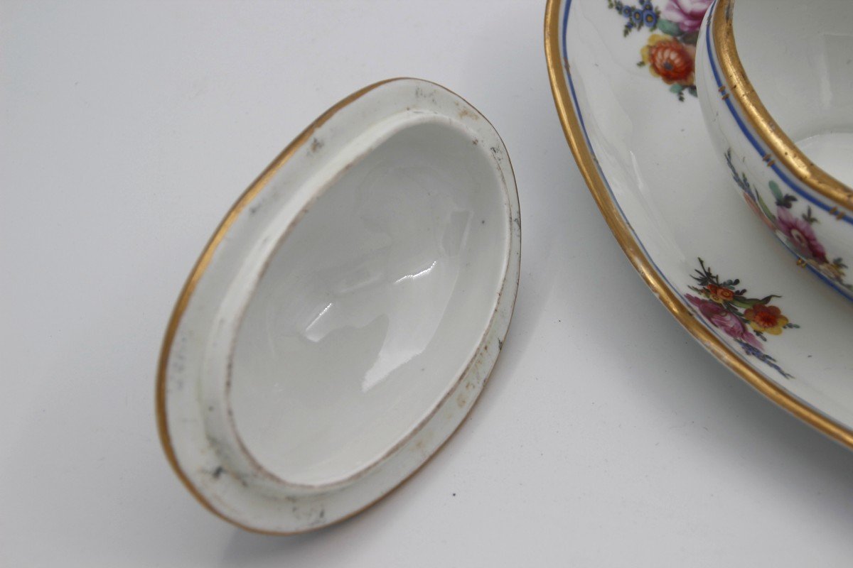 Sucrier XIX ème En Porcelaine Dure-photo-3