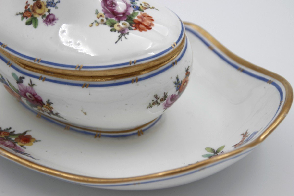 19th Century Sugar Bowl In Hard Porcelain-photo-4