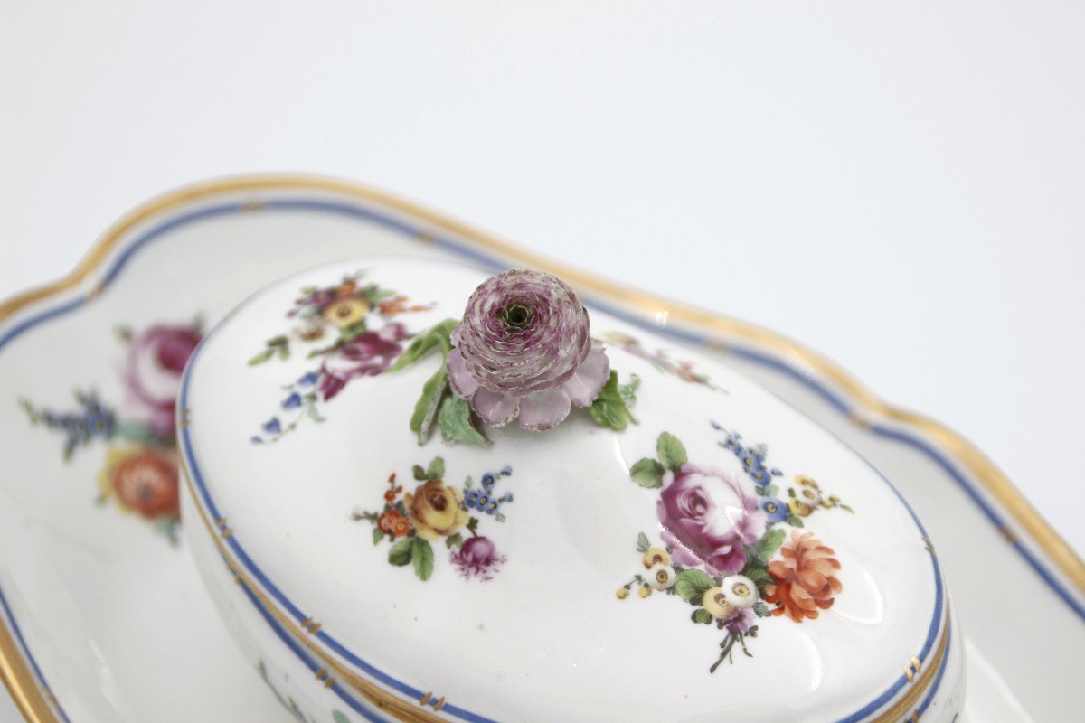 19th Century Sugar Bowl In Hard Porcelain-photo-5