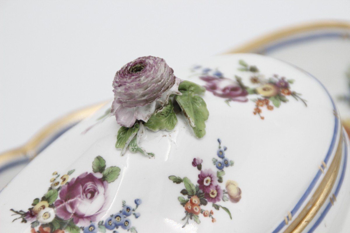 19th Century Sugar Bowl In Hard Porcelain-photo-7