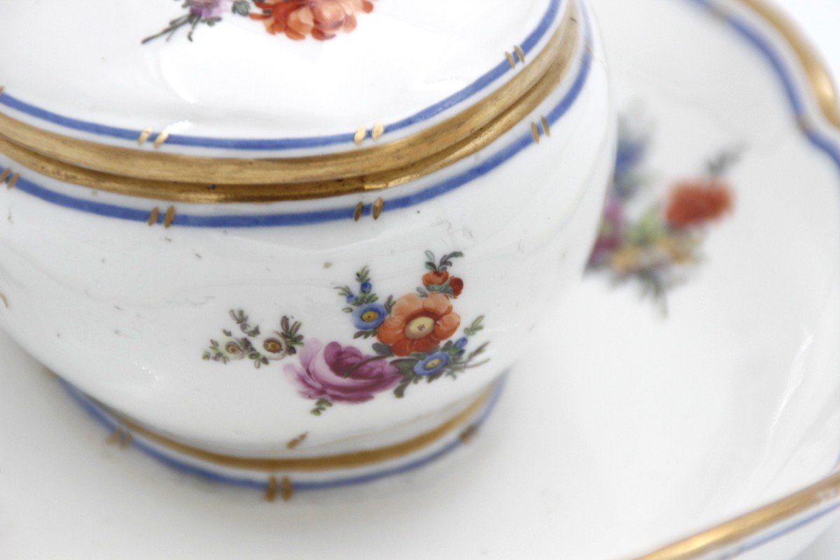 19th Century Sugar Bowl In Hard Porcelain-photo-8