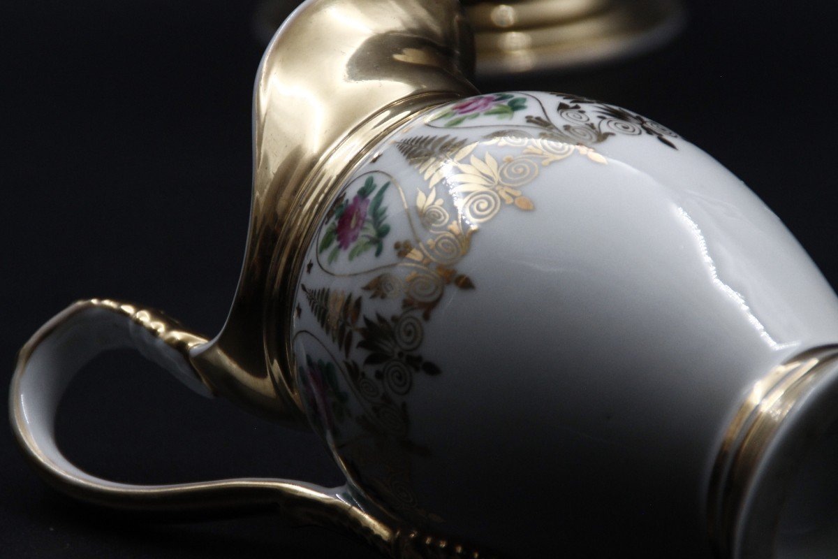 Basin & Its Pitcher Porcelain Of Paris Louis Philippe-photo-5